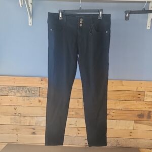 Mens Hype Black Button-Fly Jeans